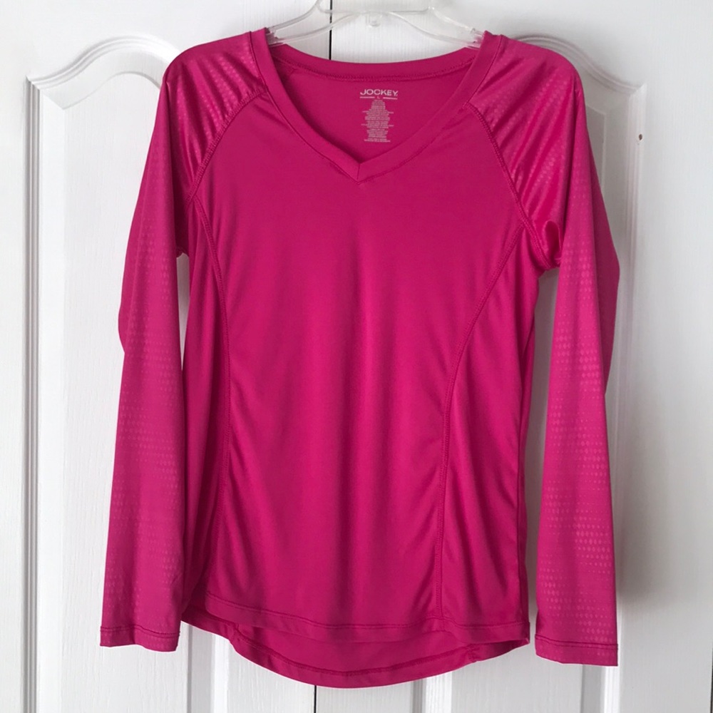 Jockey long sleeve knit top. Size large.
